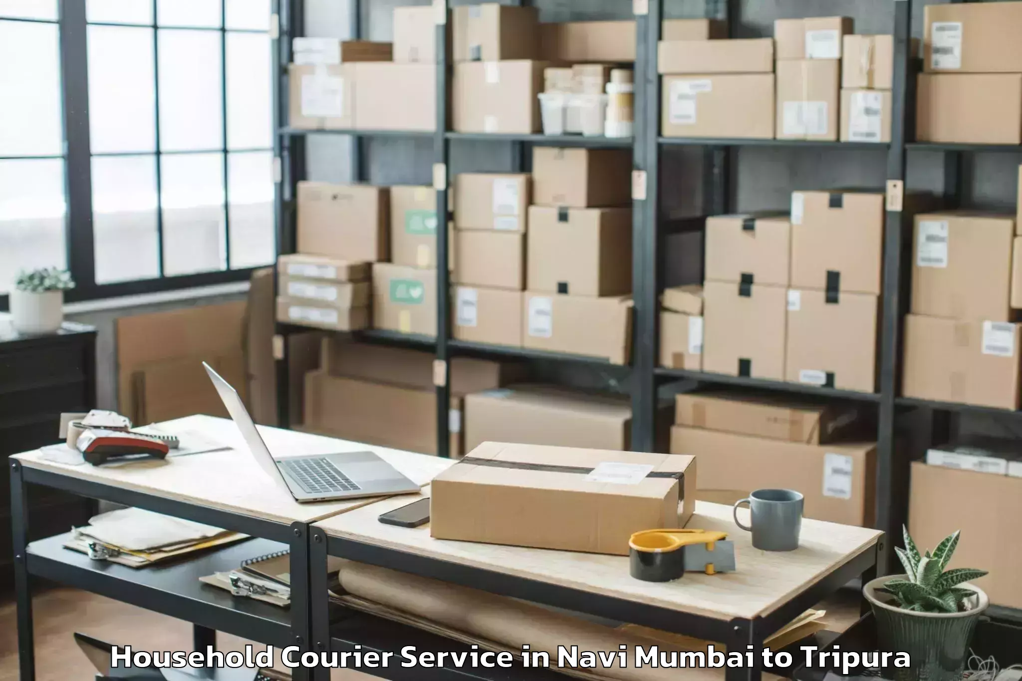 Affordable Navi Mumbai to Belonia Household Courier